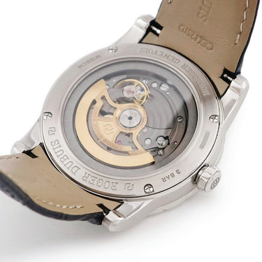 腕時計 ロジェデュブイ ROGER DUBUIS エクスカリバー42 DBEX0535 自動巻き メンズ スモセコ デイト 青 ブルー ローマン シースルーバック