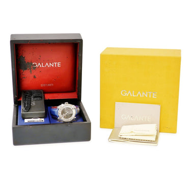 腕時計 セイコー SEIKO ガランテ FCバルセロナ リミテッドエディション SBLL021 8L38-00H0 自動巻き メンズ グレー サッカー バルサ