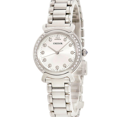 腕時計 クレドール Credor リネアルクス GSAS943 4J81-0AZ0 クオーツ レディース 純正ダイヤ シルバー