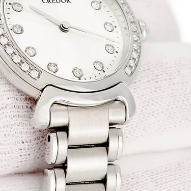 腕時計 クレドール Credor リネアルクス GSAS943 4J81-0AZ0 クオーツ レディース 純正ダイヤ シルバー