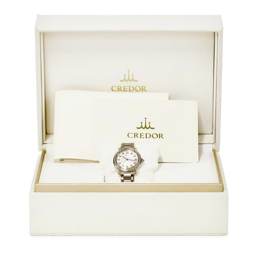 腕時計 クレドール Credor リネアルクス GSAS943 4J81-0AZ0 クオーツ レディース 純正ダイヤ シルバー