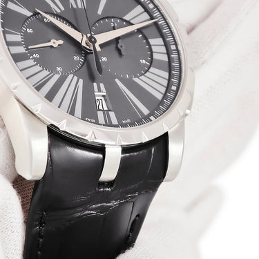 腕時計 ロジェデュブイ ROGER DUBUIS エクスカリバー 42 クロノグラフ DBEX0387 自動巻き メンズ グレー デイト スモールセコンド
