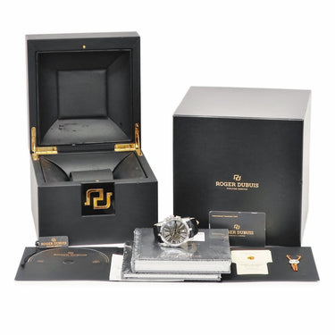 腕時計 ロジェデュブイ ROGER DUBUIS エクスカリバー 42 クロノグラフ DBEX0387 自動巻き メンズ グレー デイト スモールセコンド
