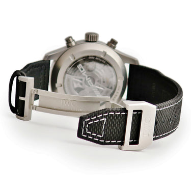 腕時計 IWC IWC パイロットウォッチ クロノグラフ AMG IW377903 自動巻き メンズ 新品同様 ブラック グレー デイデイト