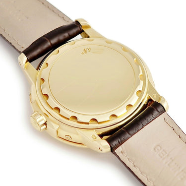 腕時計 ブランパン BLANCPAIN レマン トリプルカレンダー ムーンフェイズ 2763-1418A-53B 自動巻き メンズ K18YG無垢 白 ラウンド