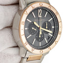 腕時計 ブルガリ BVLGARI ブルガリブルガリ クロノグラフ BB41SPGCH 自動巻き メンズ K18PG×SS コンビ ブラック 黒 デイト