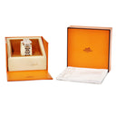 腕時計 エルメス HERMES クリッパー ナクレ CL4.221 クオーツ レディース ピンクゴールドGP×SS コンビ シェル アラビア デイト