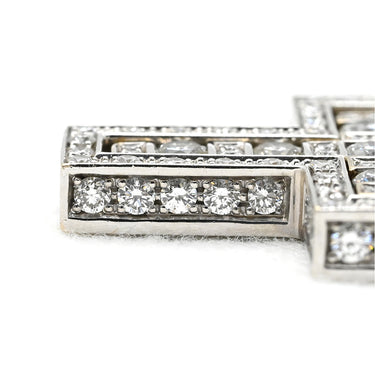 ダミアーニ DAMIANI ベルエポック M 90周年記念 20059661 ホワイトゴールド K18WG ダイヤモンド ネックレス ダイヤモンド 750 WG クロス 十字架 側面ダイヤ