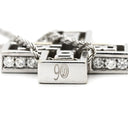 ダミアーニ DAMIANI ベルエポック M 90周年記念 20059661 ホワイトゴールド K18WG ダイヤモンド ネックレス ダイヤモンド 750 WG クロス 十字架 側面ダイヤ