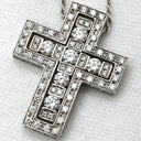 ダミアーニ DAMIANI ベルエポック M 90周年記念 20059661 ホワイトゴールド K18WG ダイヤモンド ネックレス ダイヤモンド 750 WG クロス 十字架 側面ダイヤ