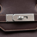 エルメス HERMES バーキン35 ブラウン系 ヴォーガリパ ハンドバッグ シルバー金具 茶 スターマーク