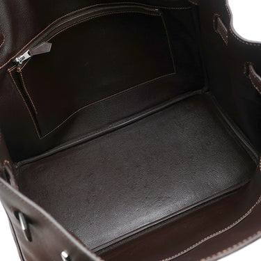 エルメス HERMES バーキン35 ブラウン系 ヴォーガリパ ハンドバッグ シルバー金具 茶 スターマーク