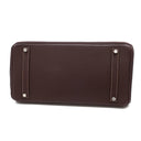 エルメス HERMES バーキン35 ブラウン系 ヴォーガリパ ハンドバッグ シルバー金具 茶 スターマーク