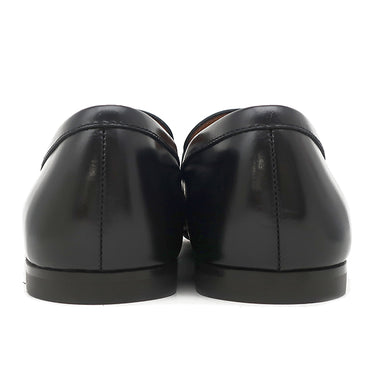 トッズ TODS ロゴ メタル XXM38K0JF20MG2B999 ブラック カーフ 7 ローファー シルバー金具 黒 革靴