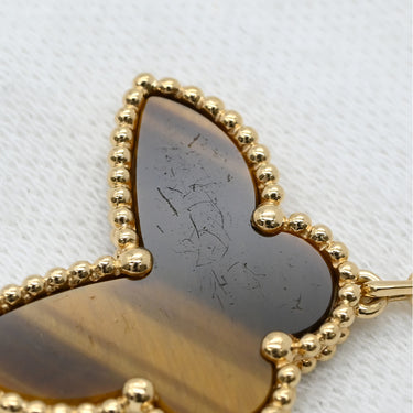 ヴァンクリーフアーペル Van Cleef & Arpels ラッキー アルハンブラ 4モチーフ VCARD79600 イエローゴールドXマルチカラー K18YG マラカイト マザーオブパール タイガーズアイ カーネリアン ブレスレット 赤 白 緑 茶 マルチストーン 18K 18金 750YG