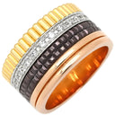 ブシュロン BOUCHERON キャトル クラシック ラージ JRG0062353 4カラー K18YG K18PG K18WG ブラウンPVD ダイヤモンド #T53 リング 指輪 ダイヤ Au750 グログラン クルドパリ ダブルゴドロン 13号