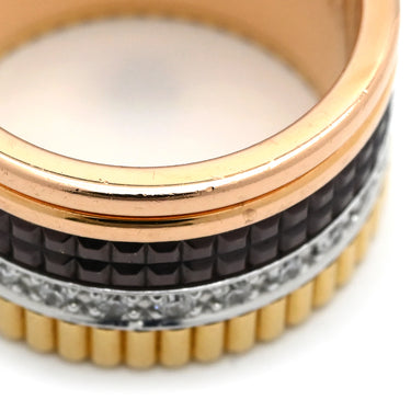 ブシュロン BOUCHERON キャトル クラシック ラージ JRG0062353 4カラー K18YG K18PG K18WG ブラウンPVD ダイヤモンド #T53 リング 指輪 ダイヤ Au750 グログラン クルドパリ ダブルゴドロン 13号