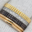 ブシュロン BOUCHERON キャトル クラシック ラージ JRG0062353 4カラー K18YG K18PG K18WG ブラウンPVD ダイヤモンド #T53 リング 指輪 ダイヤ Au750 グログラン クルドパリ ダブルゴドロン 13号