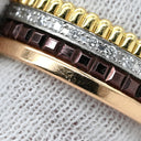 ブシュロン BOUCHERON キャトル クラシック スモール ダイヤ JRG00627 4カラー K18YG K18PG K18WG ブラウンPVD ダイヤモンド ＃55（JP15） リング 指輪 Au750 18K 18金 15号