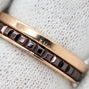 ブシュロン BOUCHERON キャトル クラシック ハーフ JAL0017546 ピンクゴールド×ブラウン K18PG ブラウンPVD #T46(JP6) リング 指輪 ピンクゴールド 18K 750 18金 6号