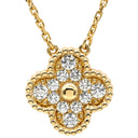 ヴァンクリーフアーペル Van Cleef & Arpels ヴィンテージアルハンブラ ペンダント VCARA45300 イエローゴールド K18YG ダイヤモンド ネックレス Van Cleef & Arpels Au750 K18 12Pダイヤ