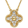 ヴァンクリーフアーペル Van Cleef & Arpels ヴィンテージアルハンブラ ペンダント VCARA45300 イエローゴールド K18YG ダイヤモンド ネックレス Van Cleef & Arpels Au750 K18 12Pダイヤ
