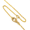 ヴァンクリーフアーペル Van Cleef & Arpels ヴィンテージアルハンブラ ペンダント VCARA45300 イエローゴールド K18YG ダイヤモンド ネックレス Van Cleef & Arpels Au750 K18 12Pダイヤ