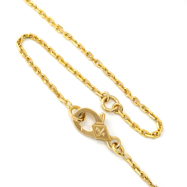 ヴァンクリーフアーペル Van Cleef & Arpels ヴィンテージアルハンブラ ペンダント VCARA45300 イエローゴールド K18YG ダイヤモンド ネックレス Van Cleef & Arpels Au750 K18 12Pダイヤ