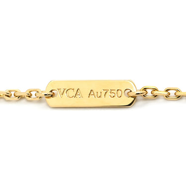 ヴァンクリーフアーペル Van Cleef & Arpels ヴィンテージアルハンブラ ペンダント VCARA45300 イエローゴールド K18YG ダイヤモンド ネックレス Van Cleef & Arpels Au750 K18 12Pダイヤ