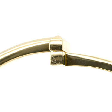 ティファニー Tiffany & Co T ワン ナロー ヒンジ バングル ミディアム イエローゴールド K18YG ブレスレット Tiffany&Co. 750 18金 YG