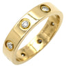 カルティエ Cartier LOVE ミニラブリング 8Pダイヤ CRB4056249 イエローゴールド K18YG ダイヤモンド #49(JP9) リング 指輪 スモールモデル 750 18K YG フルダイヤ 9号