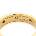 カルティエ Cartier LOVE ミニラブリング 8Pダイヤ CRB4056249 イエローゴールド K18YG ダイヤモンド #49(JP9) リング 指輪 スモールモデル 750 18K YG フルダイヤ 9号