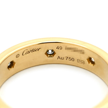 カルティエ Cartier LOVE ミニラブリング 8Pダイヤ CRB4056249 イエローゴールド K18YG ダイヤモンド #49(JP9) リング 指輪 スモールモデル 750 18K YG フルダイヤ 9号
