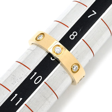 カルティエ Cartier LOVE ミニラブリング 8Pダイヤ CRB4056249 イエローゴールド K18YG ダイヤモンド #49(JP9) リング 指輪 スモールモデル 750 18K YG フルダイヤ 9号