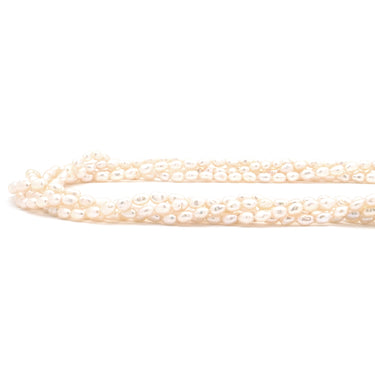 TASAKI TASAKI 淡水パール ネックレス 5連 パールホワイト×シルバー シルバー パール ネックレス タサキ シルバー オーバル 真珠 五連 5層