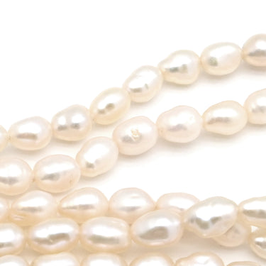 TASAKI TASAKI 淡水パール ネックレス 5連 パールホワイト×シルバー シルバー パール ネックレス タサキ シルバー オーバル 真珠 五連 5層