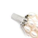 TASAKI TASAKI 淡水パール ネックレス 5連 パールホワイト×シルバー シルバー パール ネックレス タサキ シルバー オーバル 真珠 五連 5層