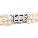 TASAKI TASAKI 淡水パール ネックレス 5連 パールホワイト×シルバー シルバー パール ネックレス タサキ シルバー オーバル 真珠 五連 5層