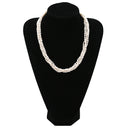 TASAKI TASAKI 淡水パール ネックレス 5連 パールホワイト×シルバー シルバー パール ネックレス タサキ シルバー オーバル 真珠 五連 5層