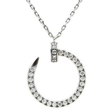 カルティエ Cartier ジュストアンクル ダイヤモンド ネックレス B7224897 ホワイトゴールド K18WG ダイヤモンド ネックレス 750WG K18 18金