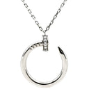 カルティエ Cartier ジュストアンクル ダイヤモンド ネックレス B7224897 ホワイトゴールド K18WG ダイヤモンド ネックレス 750WG K18 18金