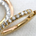 カルティエ Cartier トリニティ セミパヴェ B8301465 ホワイトゴールド×イエローゴールド×ピンクゴールド K18YG K18PG K18WG ダイヤモンド ピアス スリーカラー 3連 3重 ダイヤ K18YG×K18PG×K18WG ドロップ スイング