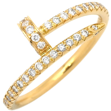 カルティエ Cartier ジュストアンクル ダイヤ スモール イエローゴールド K18YG ダイヤモンド #52(JP12) リング 指輪 750 JUSTE UN CLOU 18K 18金 SM 12号