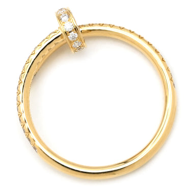 カルティエ Cartier ジュストアンクル ダイヤ スモール イエローゴールド K18YG ダイヤモンド #52(JP12) リング 指輪 750 JUSTE UN CLOU 18K 18金 SM 12号