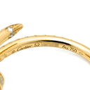 カルティエ Cartier ジュストアンクル ダイヤ スモール イエローゴールド K18YG ダイヤモンド #52(JP12) リング 指輪 750 JUSTE UN CLOU 18K 18金 SM 12号