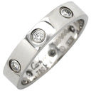 カルティエ Cartier ラブリング フルダイヤ ホワイトゴールド K18WG ダイヤモンド #54 リング 指輪 LOVE Ring ホワイトゴールド WG Au750 18K 18金 6P 6石 6粒 14号
