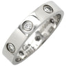 カルティエ Cartier ラブリング フルダイヤ ホワイトゴールド K18WG ダイヤモンド #54 リング 指輪 LOVE Ring ホワイトゴールド WG Au750 18K 18金 6P 6石 6粒 14号