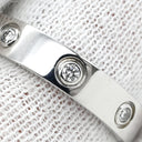カルティエ Cartier ラブリング フルダイヤ ホワイトゴールド K18WG ダイヤモンド #54 リング 指輪 LOVE Ring ホワイトゴールド WG Au750 18K 18金 6P 6石 6粒 14号