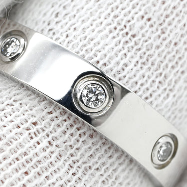 カルティエ Cartier ラブリング フルダイヤ ホワイトゴールド K18WG ダイヤモンド #54 リング 指輪 LOVE Ring ホワイトゴールド WG Au750 18K 18金 6P 6石 6粒 14号