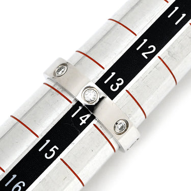 カルティエ Cartier ラブリング フルダイヤ ホワイトゴールド K18WG ダイヤモンド #54 リング 指輪 LOVE Ring ホワイトゴールド WG Au750 18K 18金 6P 6石 6粒 14号